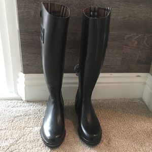 Burberry rain boots